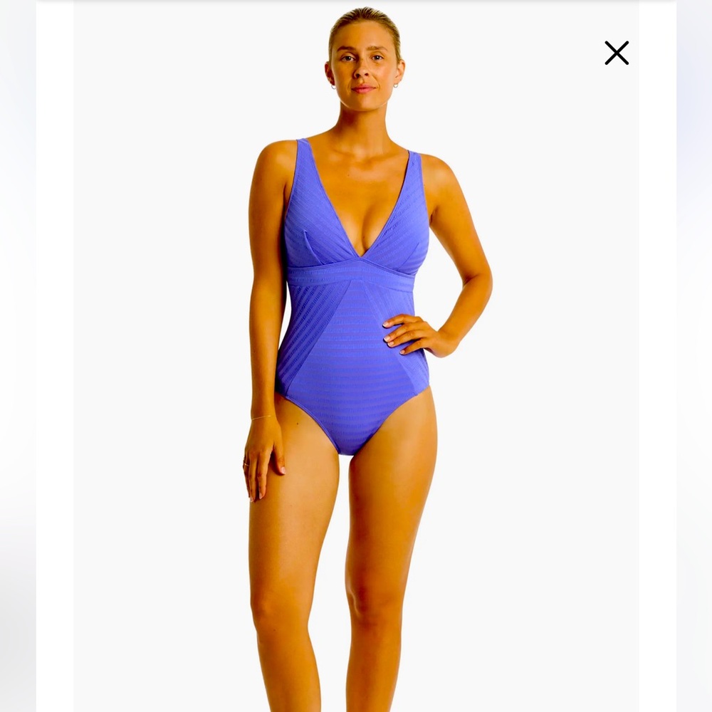 NWT | Sea Level Swim Capri Panel Line - Iris - Size 12 US